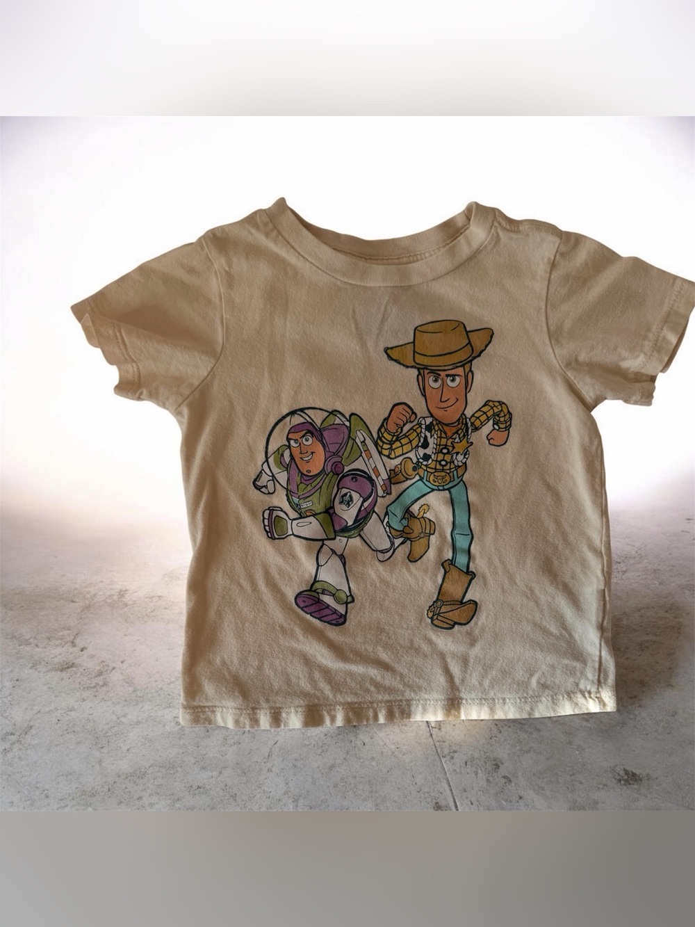 Kids' Graphic Tee featuring Woody & Buzz - Cream